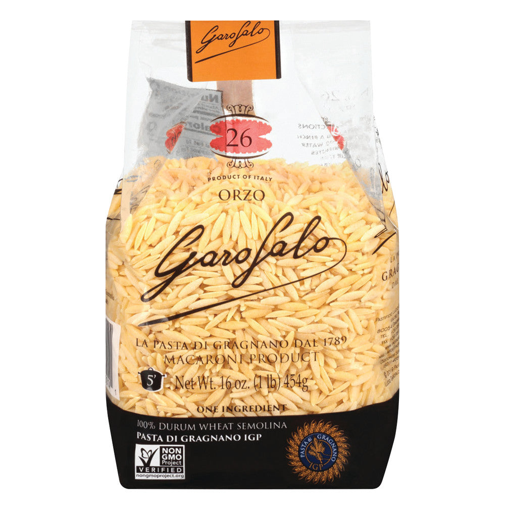 Wholesale Garofalo Orzo 16 Oz Bag-12ct Case Bulk