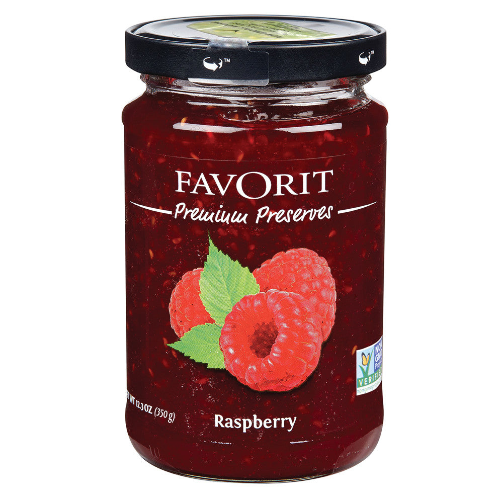 Wholesale Favorit Raspberry Preserves 12.3 Oz Jar- Bulk
