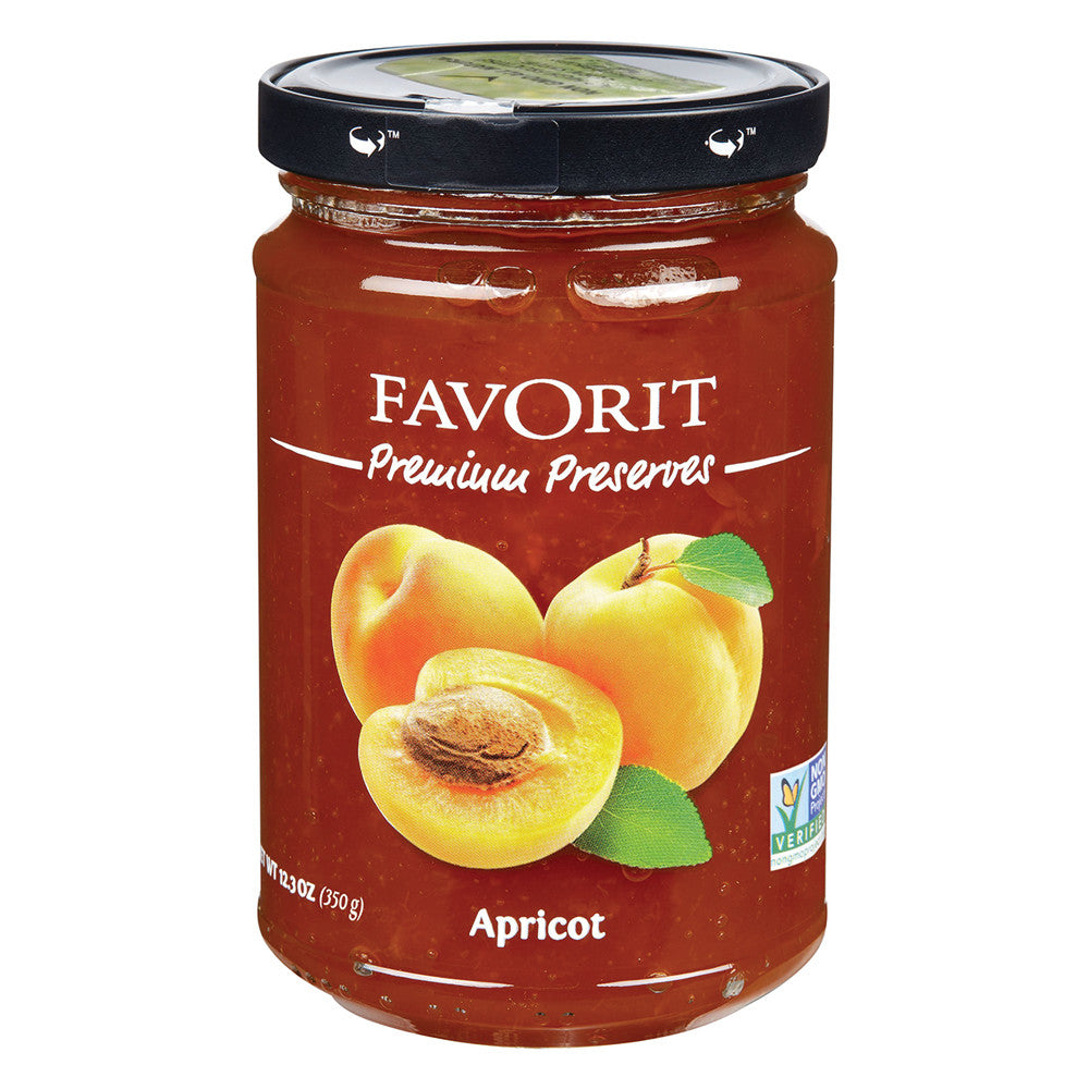 Wholesale Favorit Apricot Preserves 12.3 Oz Jar- Bulk
