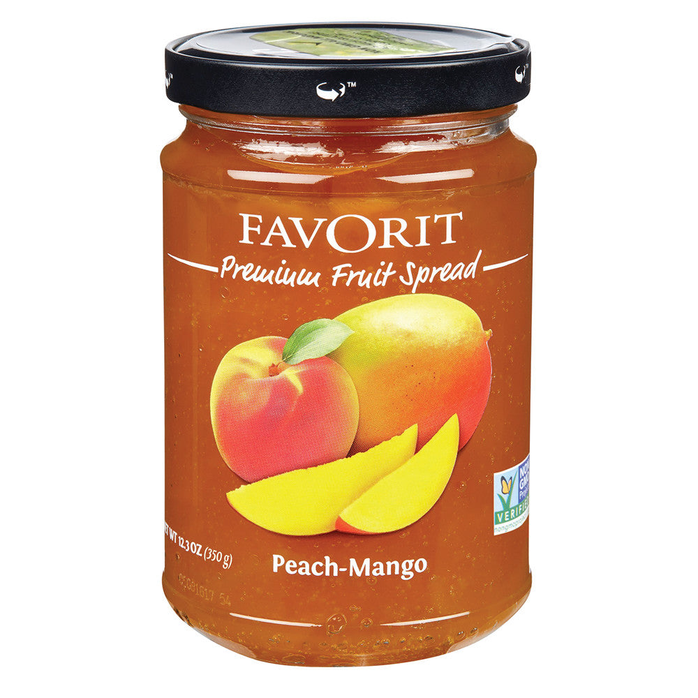 Wholesale Favorit Peach Mango Preserves 12.3 Oz Jar-6ct Case Bulk