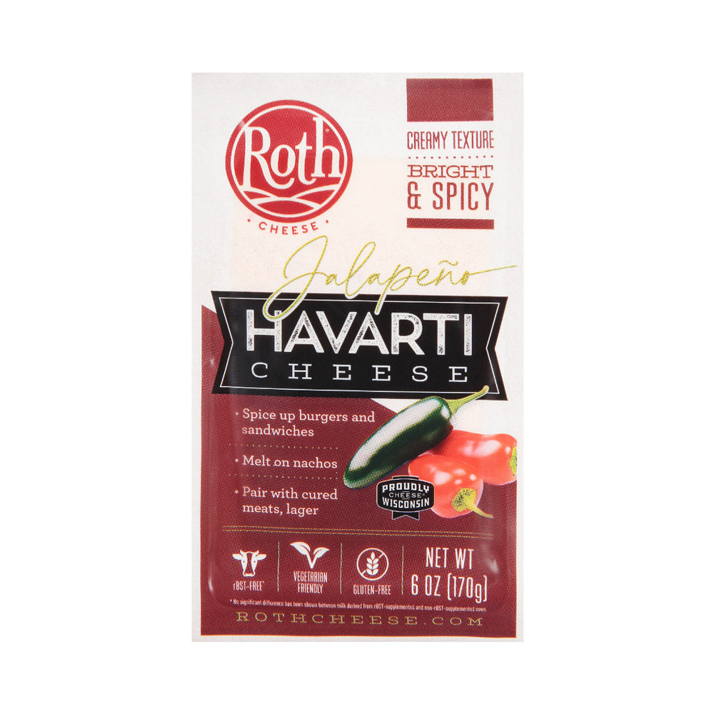 Wholesale Jalapeno Havarti Cuts Cheese 6 OZ- Bulk
