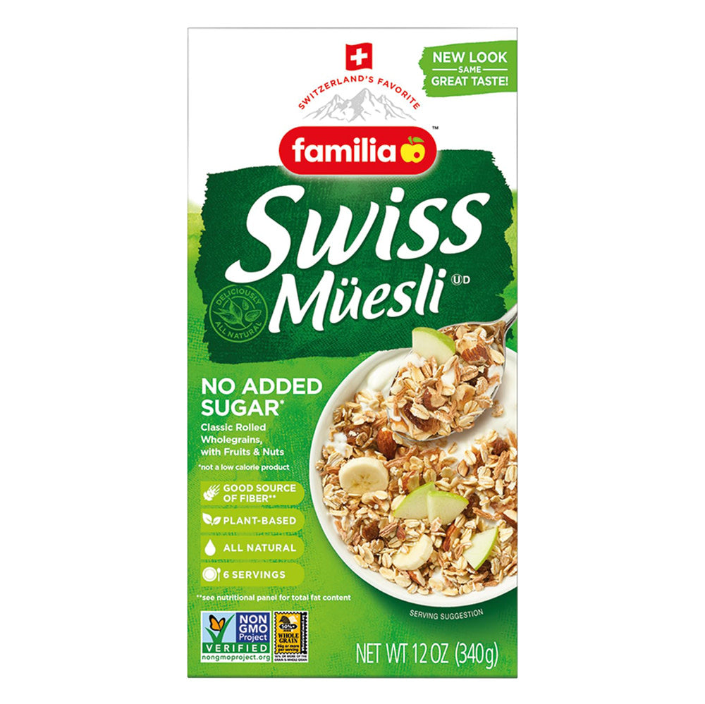 Wholesale Familia No Sugar Added Swiss Muesli 12 Oz Box-6ct Case Bulk