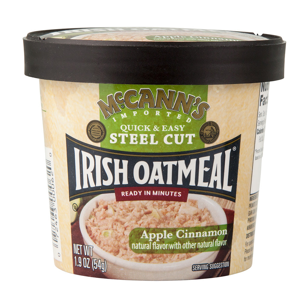 Wholesale Mccann'S Steel Cut Instant Irish Oatmeal Apple Cinnamon 1.9 Oz Cup-12ct Case Bulk