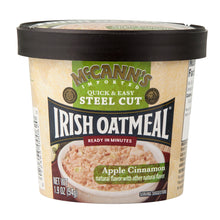 Wholesale Mccann'S Steel Cut Instant Irish Oatmeal Apple Cinnamon 1.9 Oz Cup- Bulk