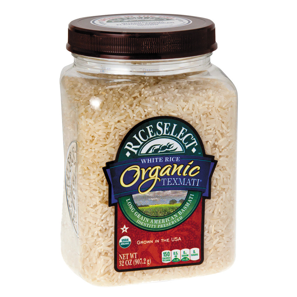 Wholesale Texmati Organic White Rice 32 Oz Jar-4ct Case Bulk