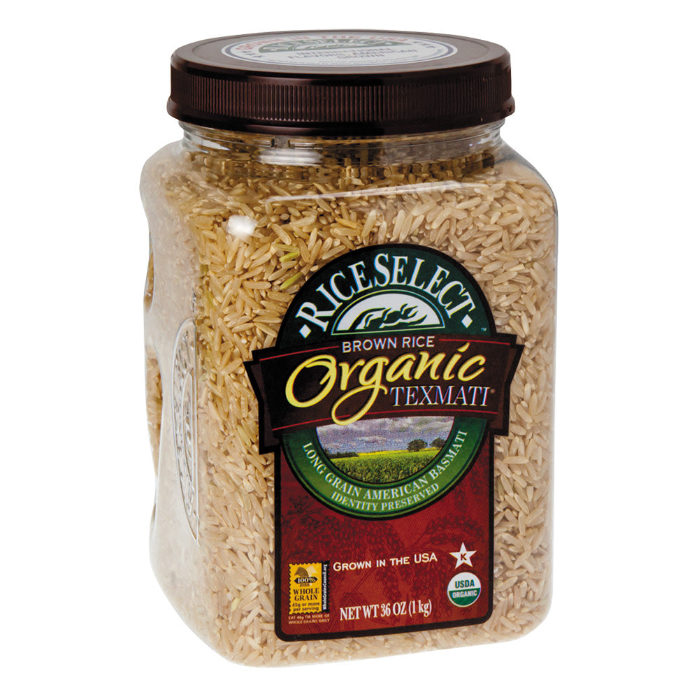 Wholesale Texmati Organic Brown Rice 32 Oz Jar-4ct Case Bulk