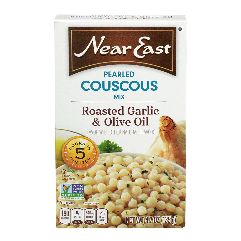 Wholesale Near East Roasted Garlic And Olive Oil Pearled Couscous 4.7 Oz Box- Bulk