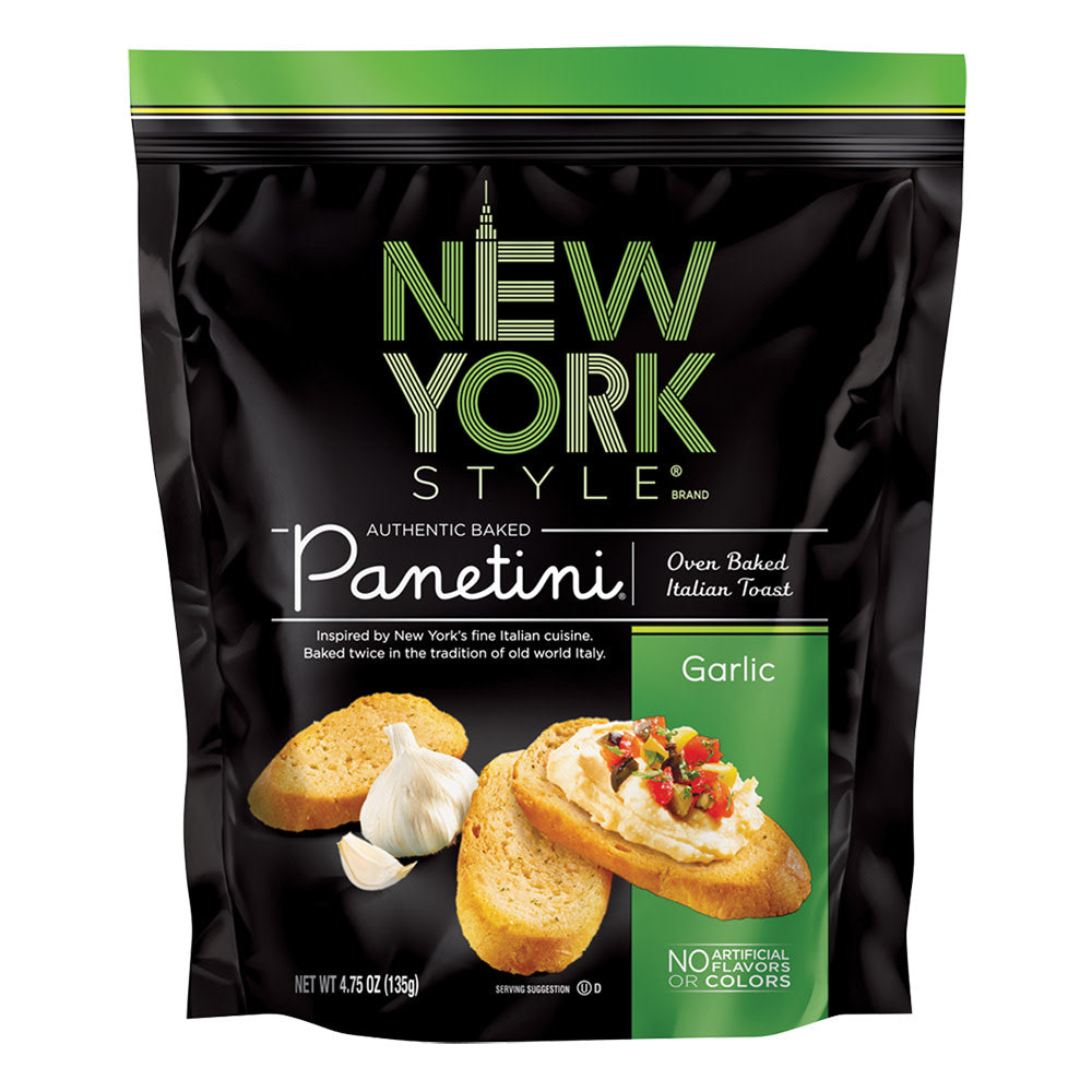 Wholesale New York Style Garlic Panetini 4.25 Oz Pouch-12ct Case Bulk