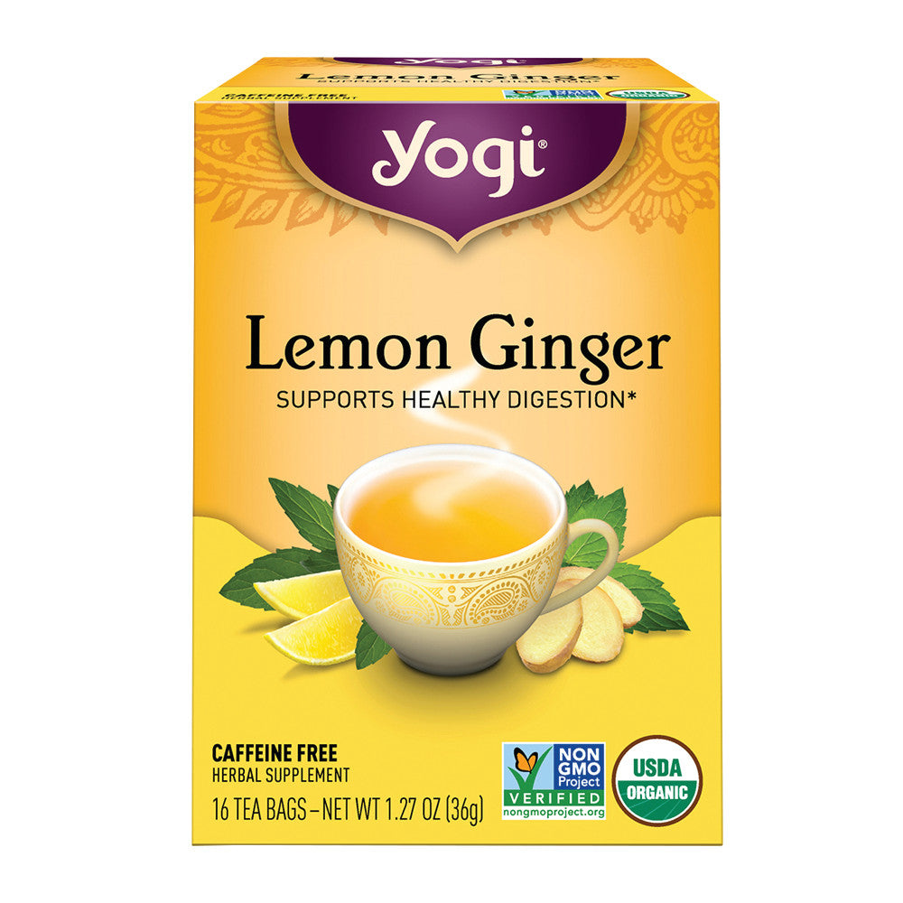 Wholesale Yogi Tea Lemon Ginger 16 Ct Box-6ct Case Bulk