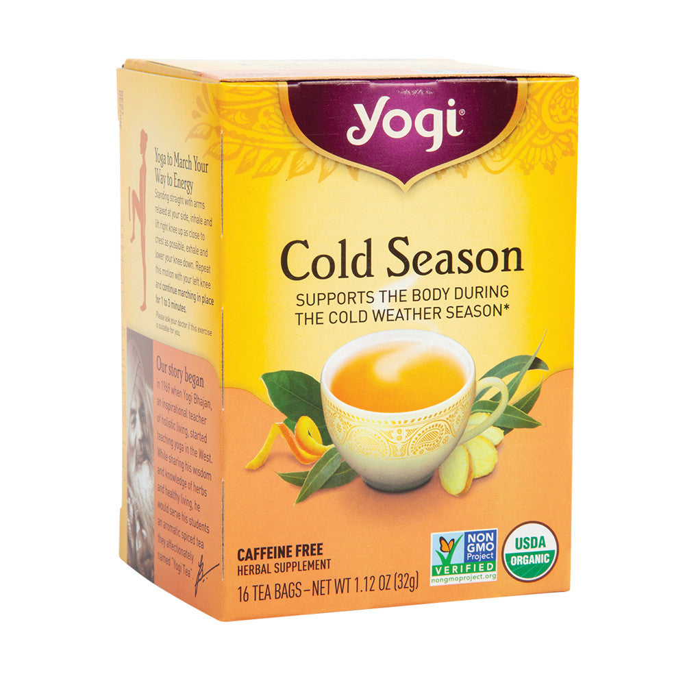 Wholesale Yogi Tea Cold Season 16 Ct Box-6ct Case Bulk