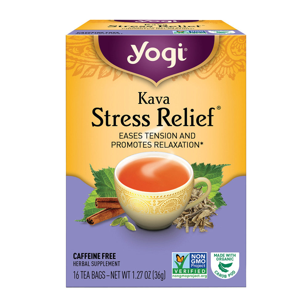 Wholesale Yogi Tea Kava Stress Relief 16 Ct Box-6ct Case Bulk