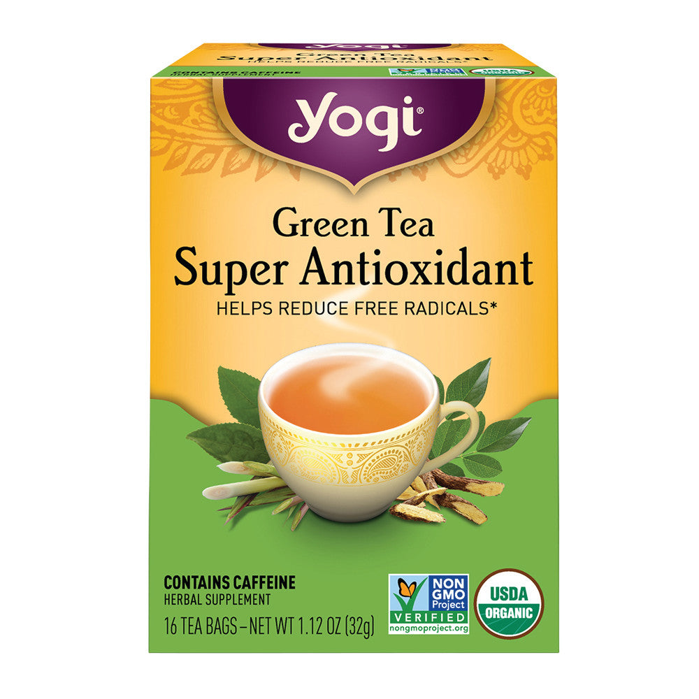 Wholesale Yogi Tea Green Super Antioxidant 16 Ct Box-6ct Case Bulk