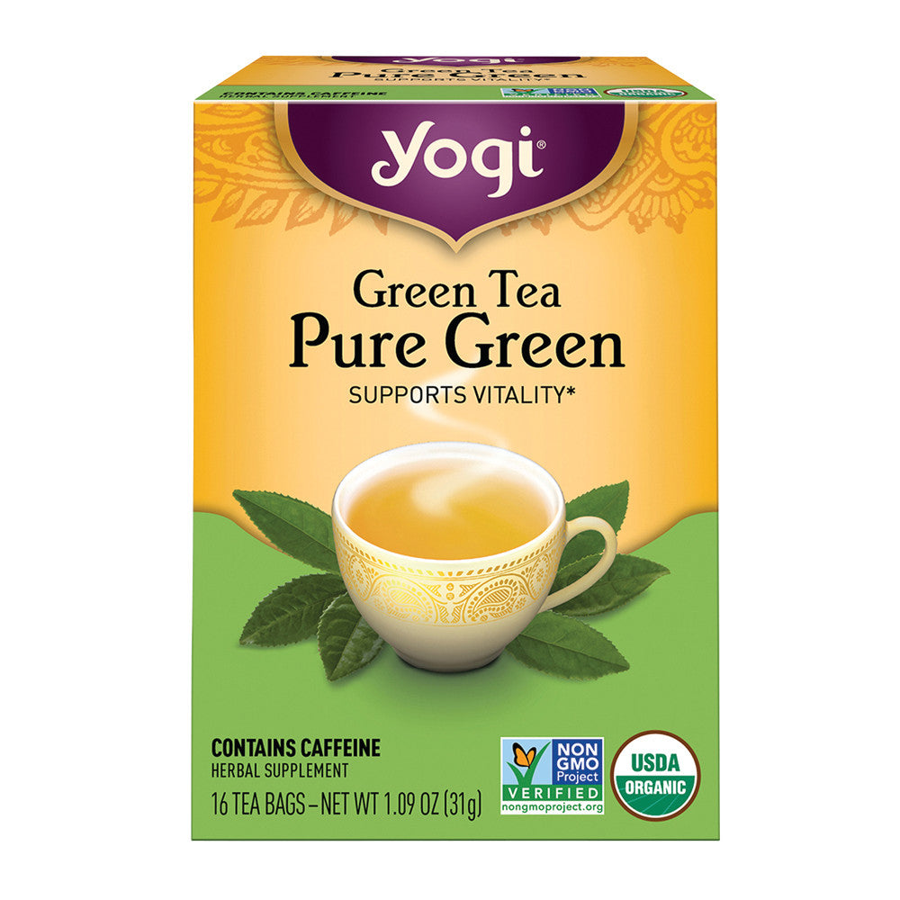 Wholesale Yogi Tea Green Pure Green 16 Ct Box- Bulk