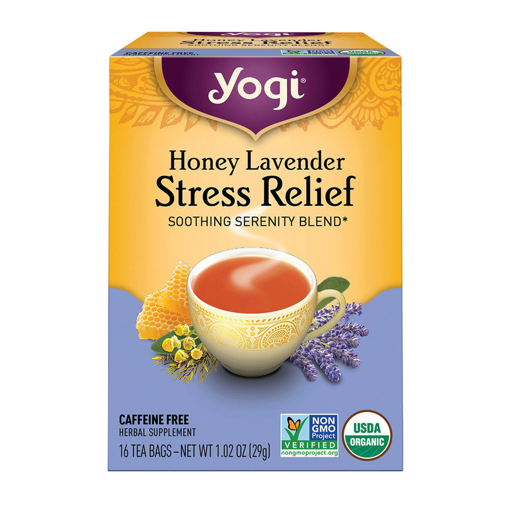 Wholesale Yogi Tea Honey Lavender Stress Relief 16 Ct Box-6ct Case Bulk