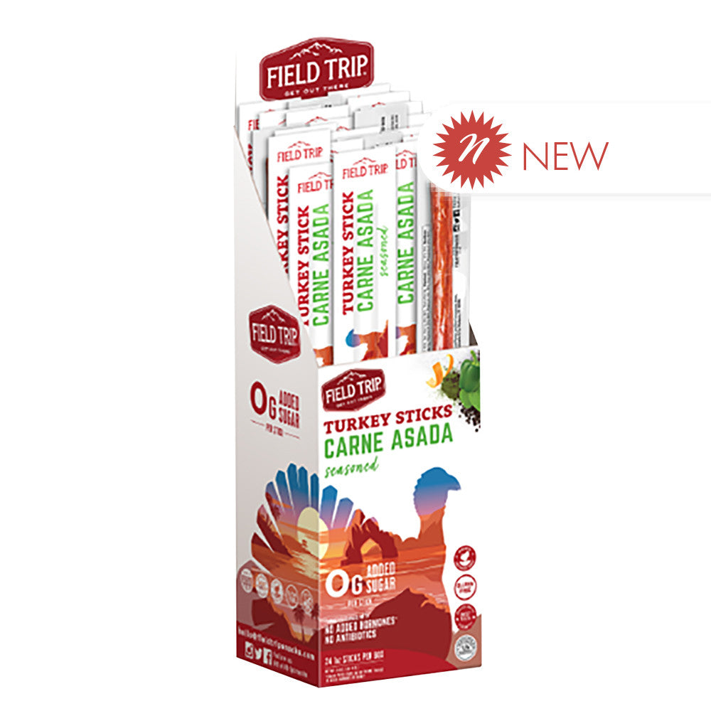 Wholesale Field Trip’S Carne Asada Zero Sugar Turkey Stick 1 Oz- Bulk