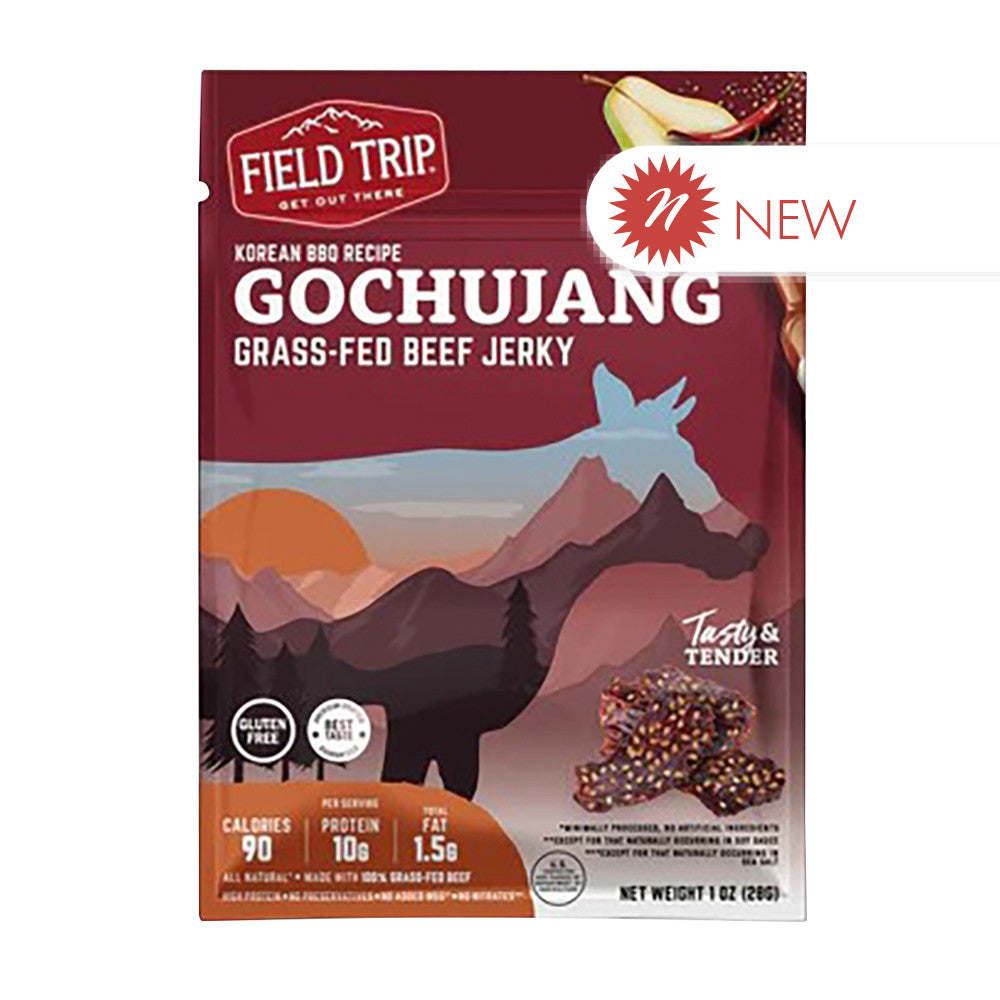 Wholesale Field Triple - Beef Jerky Barbecue Gochujang Korean - 1Oz- Bulk