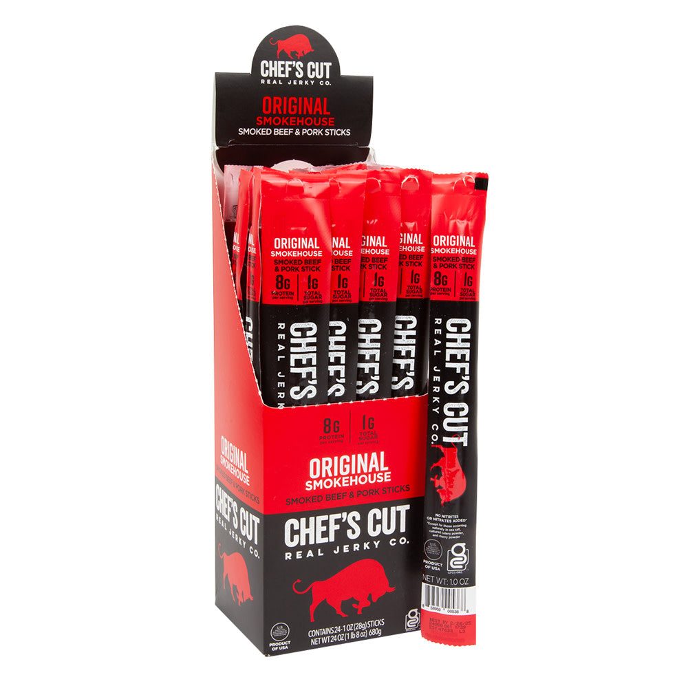 Wholesale Chef'S Cut Original Smokehouse Snack Sticks 1 Oz- Bulk