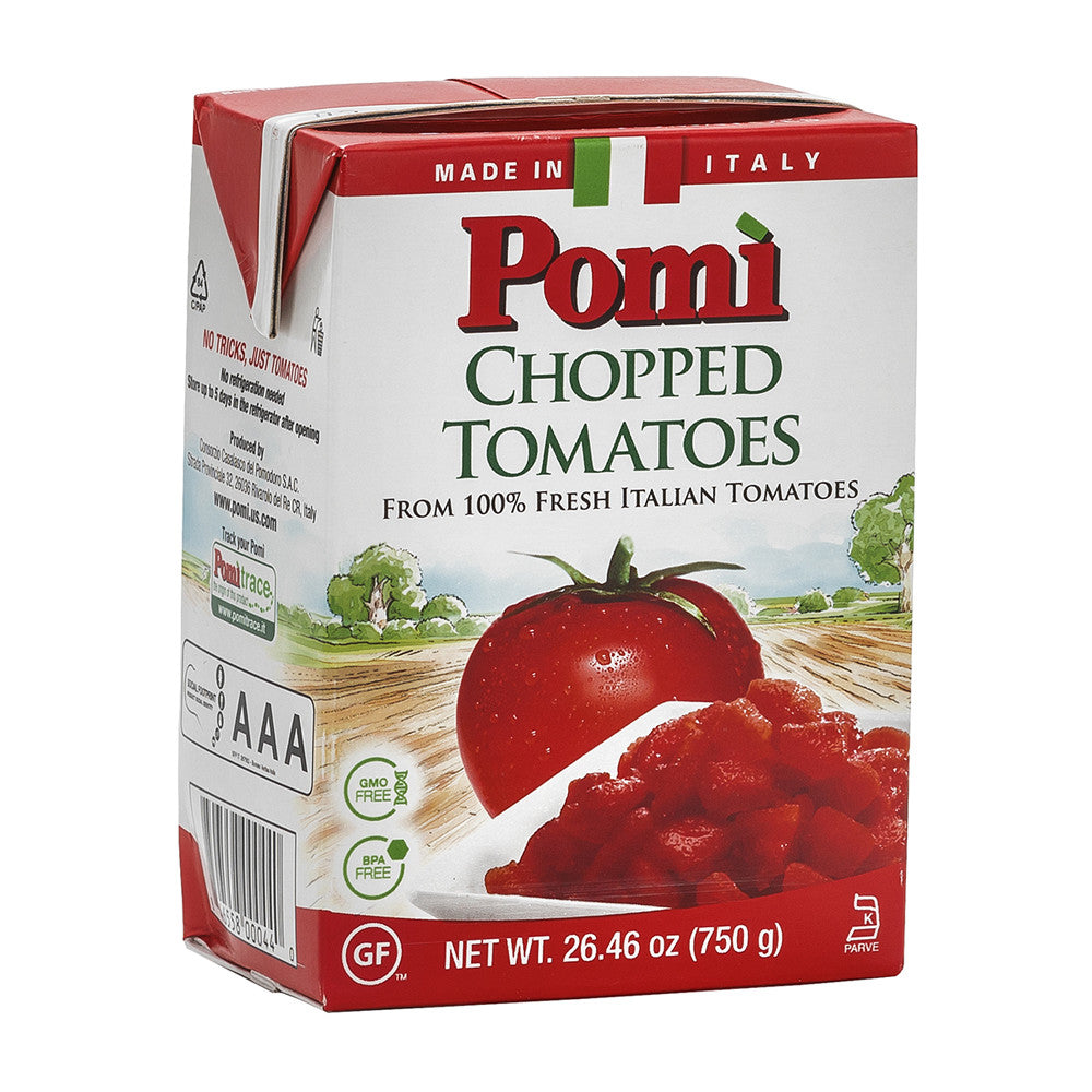 Wholesale Pomi Chopped Tomatoes 26.46 Oz Box- Bulk