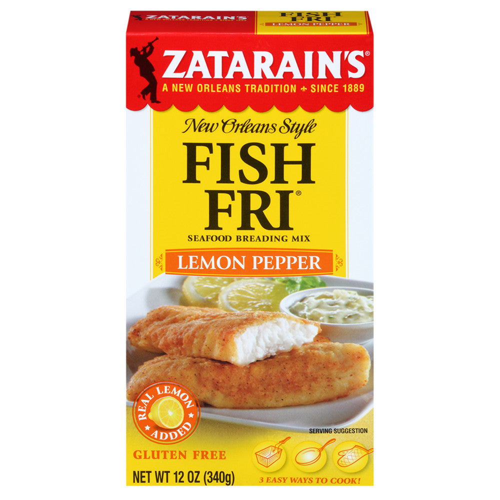 Wholesale Zatarains Lemon Pepper Fish Fri 12 Oz Box-8ct Case Bulk