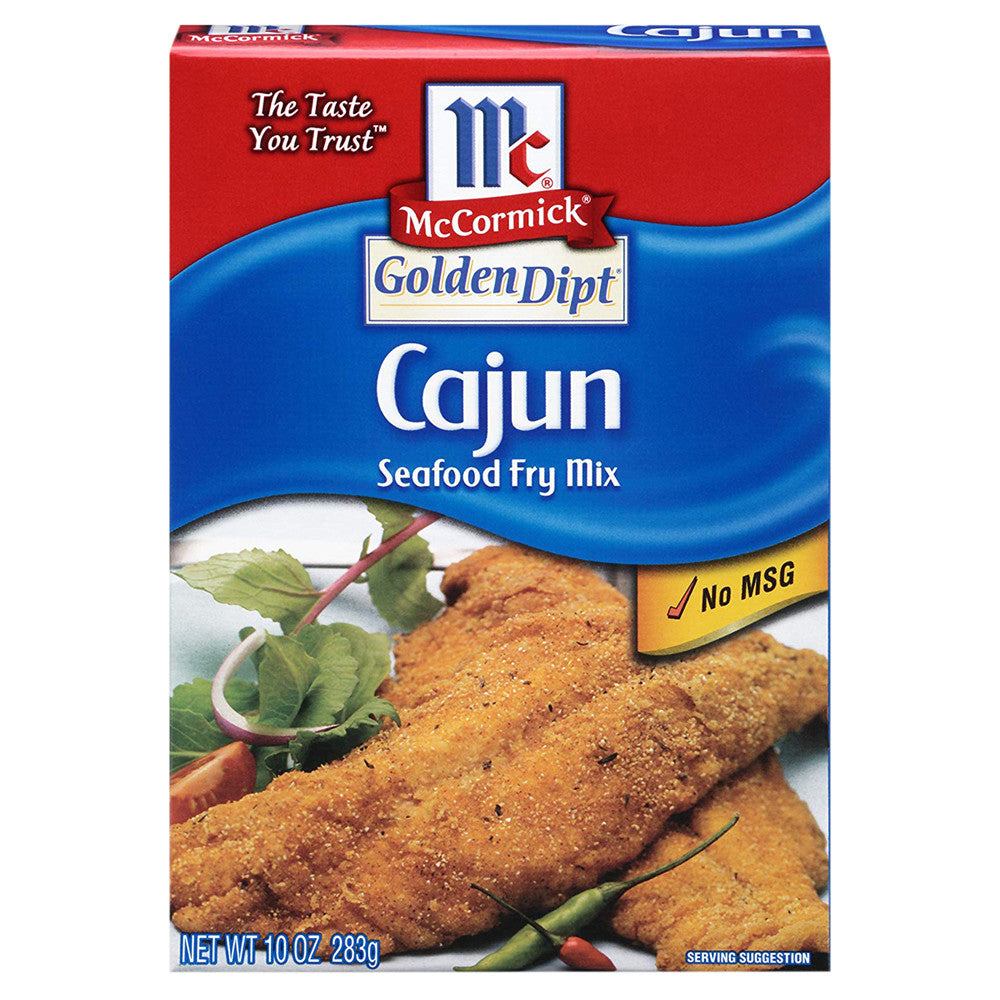 Wholesale Mccormick Golden Dipt Cajun Style Seafood Fish Fry Mix 10 Oz Box- Bulk