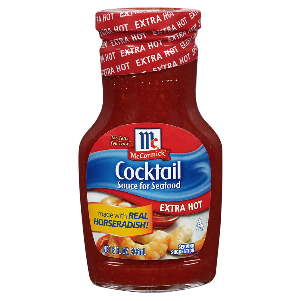 Wholesale Mccormick Extra Hot Seafood Cocktail Sauce 8 Oz Bottle-12ct Case Bulk