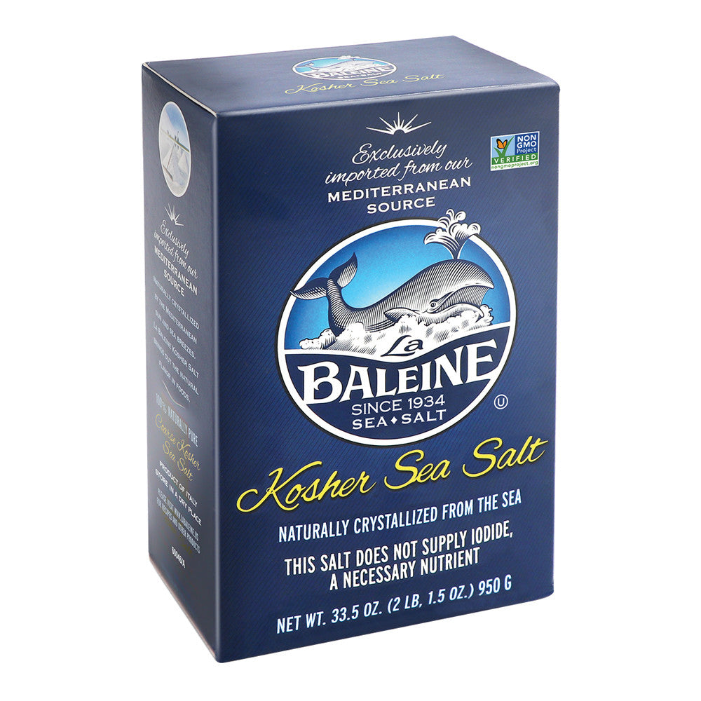 Wholesale La Baleine Kosher Salt 33.5 Oz Box-9ct Case Bulk