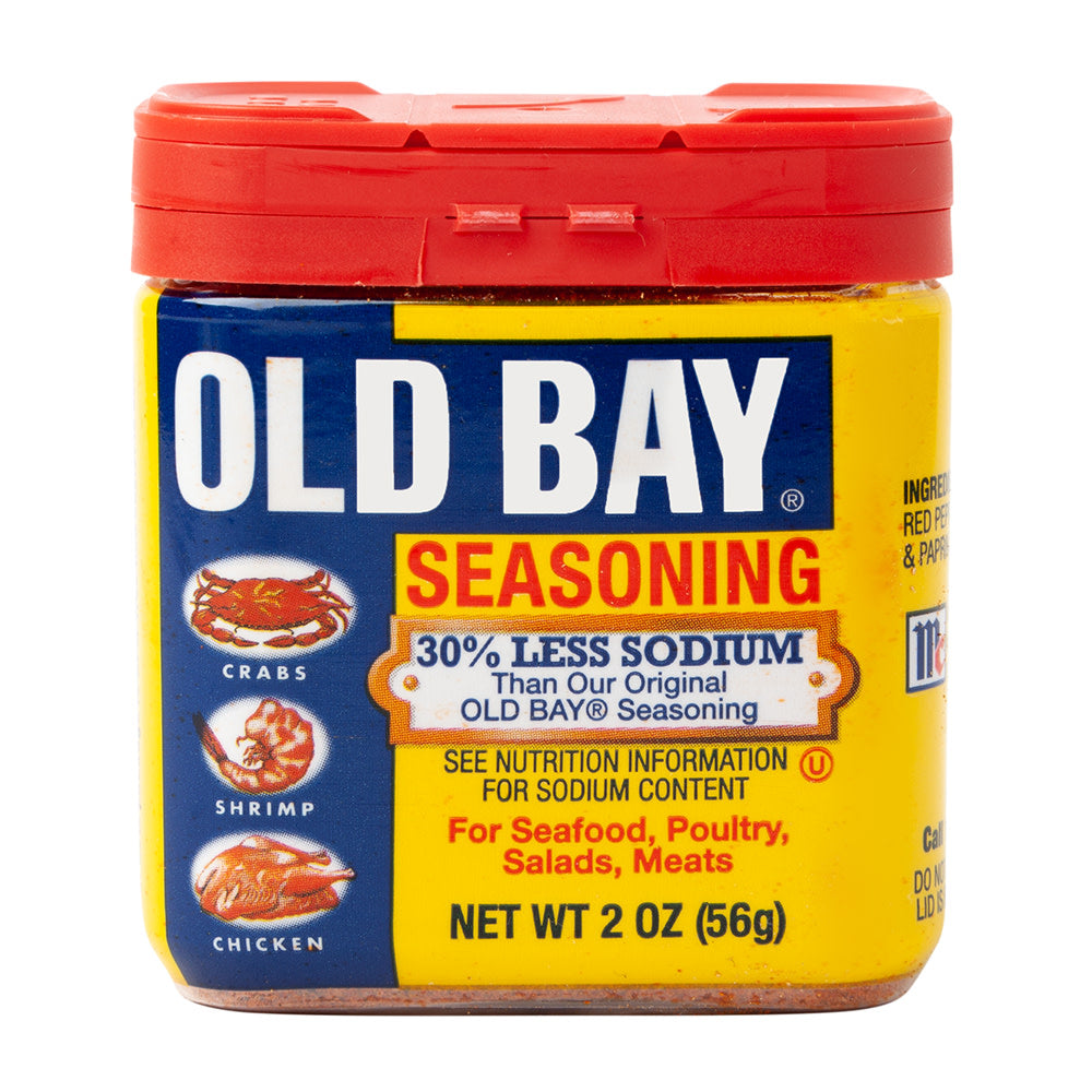 Wholesale Old Bay Seasoning 30% Less Sodium 2 Oz Shaker-12ct Case Bulk