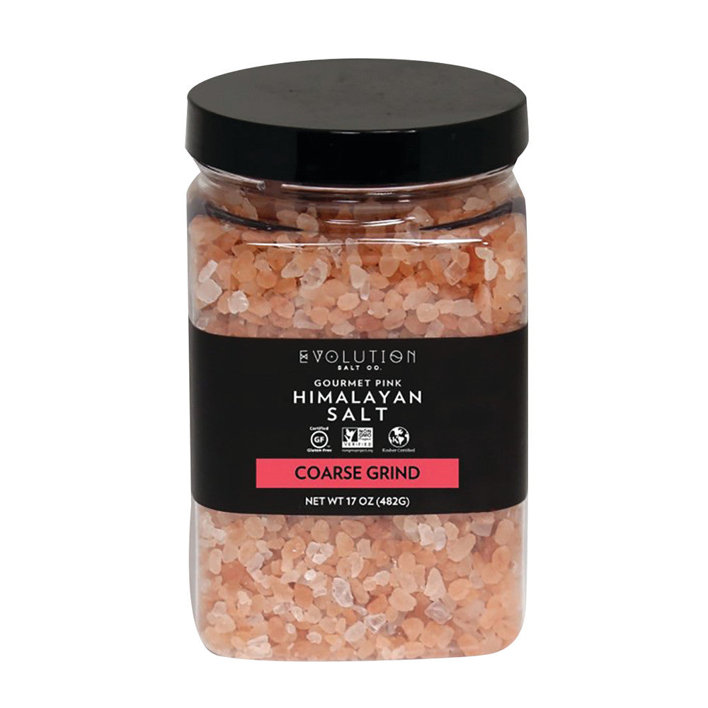 Evolution Salt Pink Himalayan Corse Grind 17 Oz Jar
