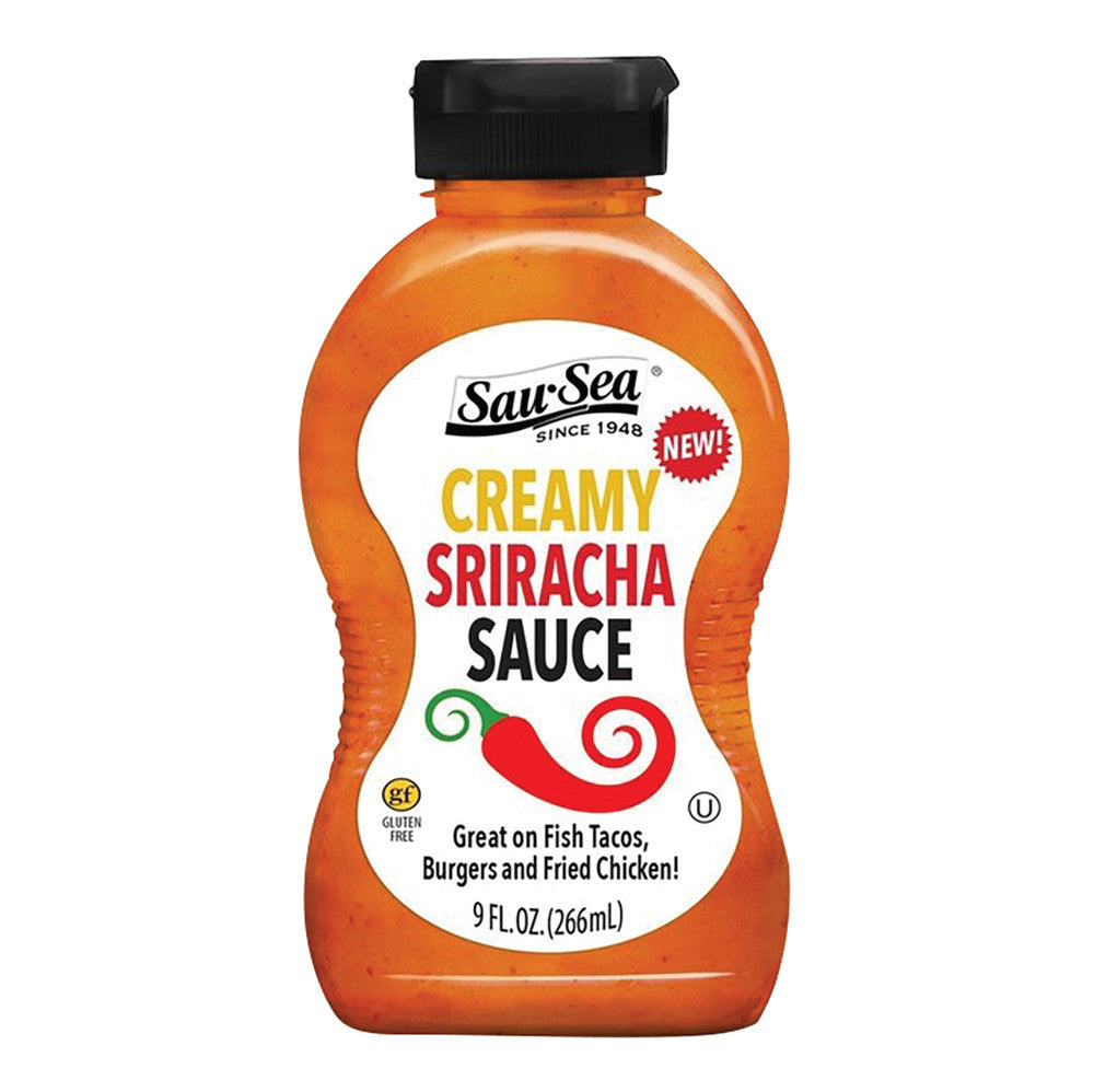 Wholesale Sau-Sea Creamy Sriracha Sauce 9 Oz Bottle-12ct Case Bulk