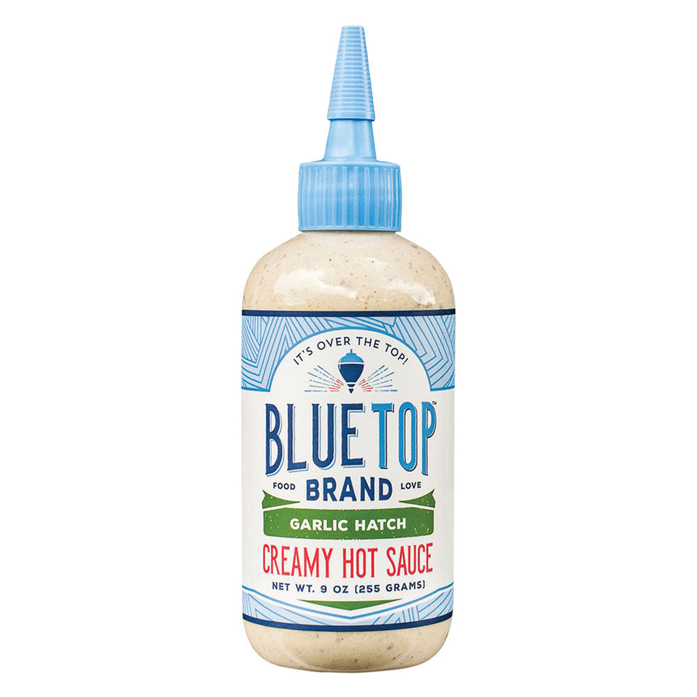 Blue Top Brand Garlic Hatch Chili Creamy Sauce 9 Oz Squeeze Bottle