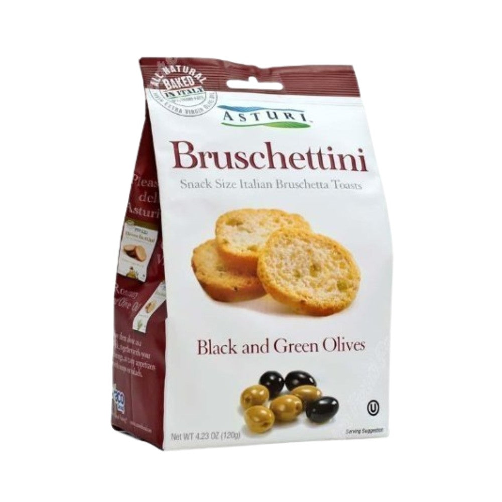 Wholesale Asturi Black & Green Olive Bruschettini | 4.23 oz-12ct Case Bulk