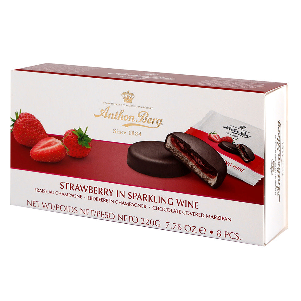 Wholesale Anthon Berg Strawberry In Champagne 7.76 Oz Box- Bulk