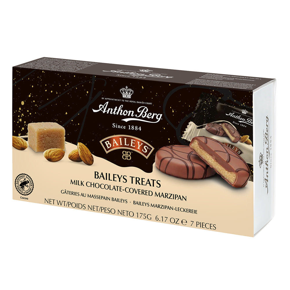 Wholesale Anthon Berg Baileys Treats Milk Chocolate Covered Marzipan 6.17 Oz Box-12ct Case Bulk