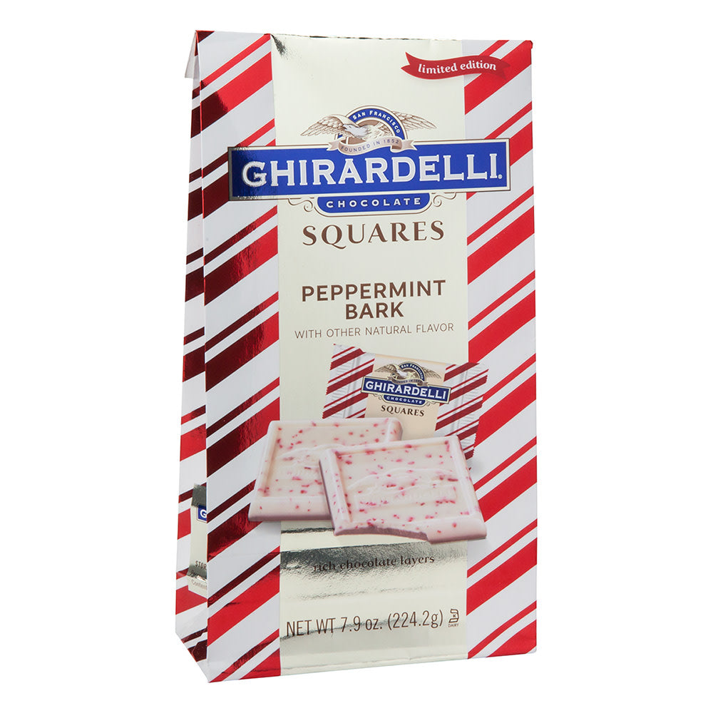 Wholesale Ghirardelli Peppermint Bark Squares 7.9 Oz Bag-12ct Case Bulk