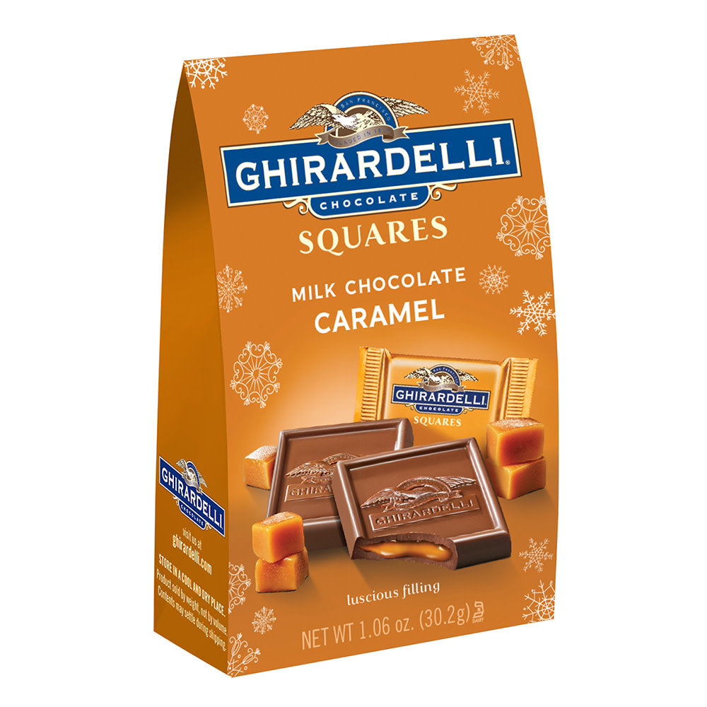 Wholesale Ghirardelli Milk Chocolate Caramel Squares 1.06 Oz Bag-24ct Case Bulk