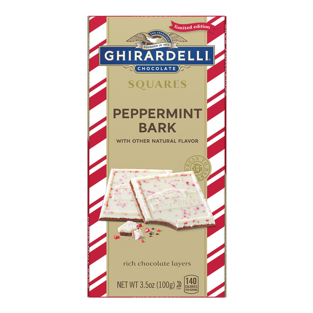 Wholesale Ghirardelli Peppermint Bark 3.5 Oz Bar-16ct Case Bulk