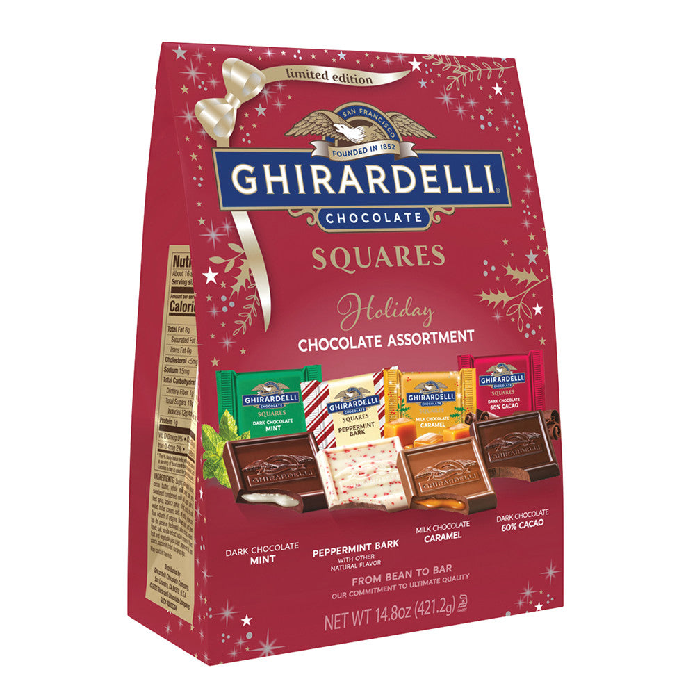 Wholesale Ghirardelli Holiday Chocolate Assortment 14.8 Oz Extra Large Bag-6ct Case Bulk