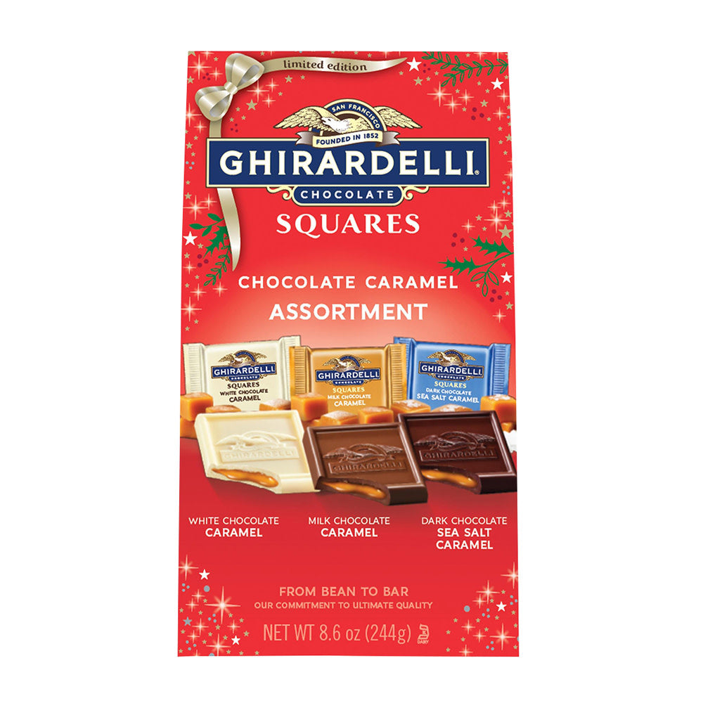 Wholesale Ghirarardelli Chocolate Caramel Squares Assorted 8.6 Oz-12ct Case Bulk