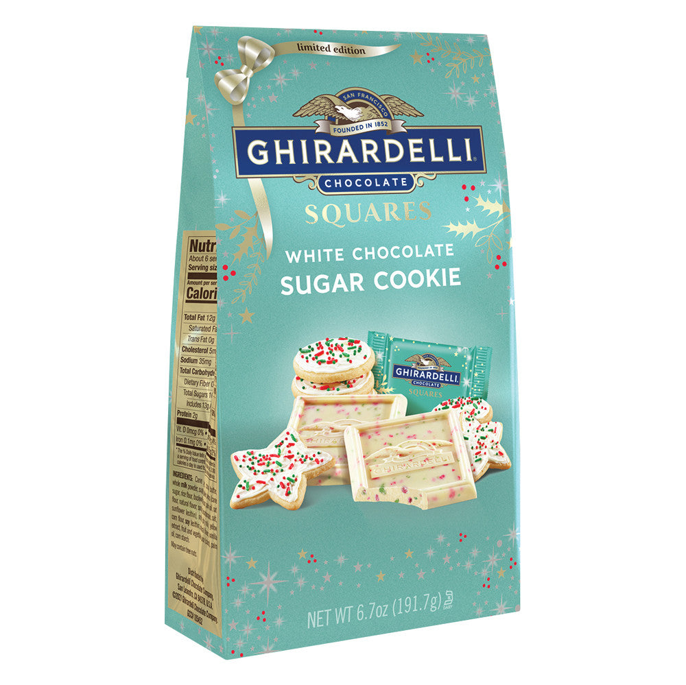 Wholesale Ghirardelli Square White Chocolate Sugar Cookie 6.7 Oz Bag-12ct Case Bulk