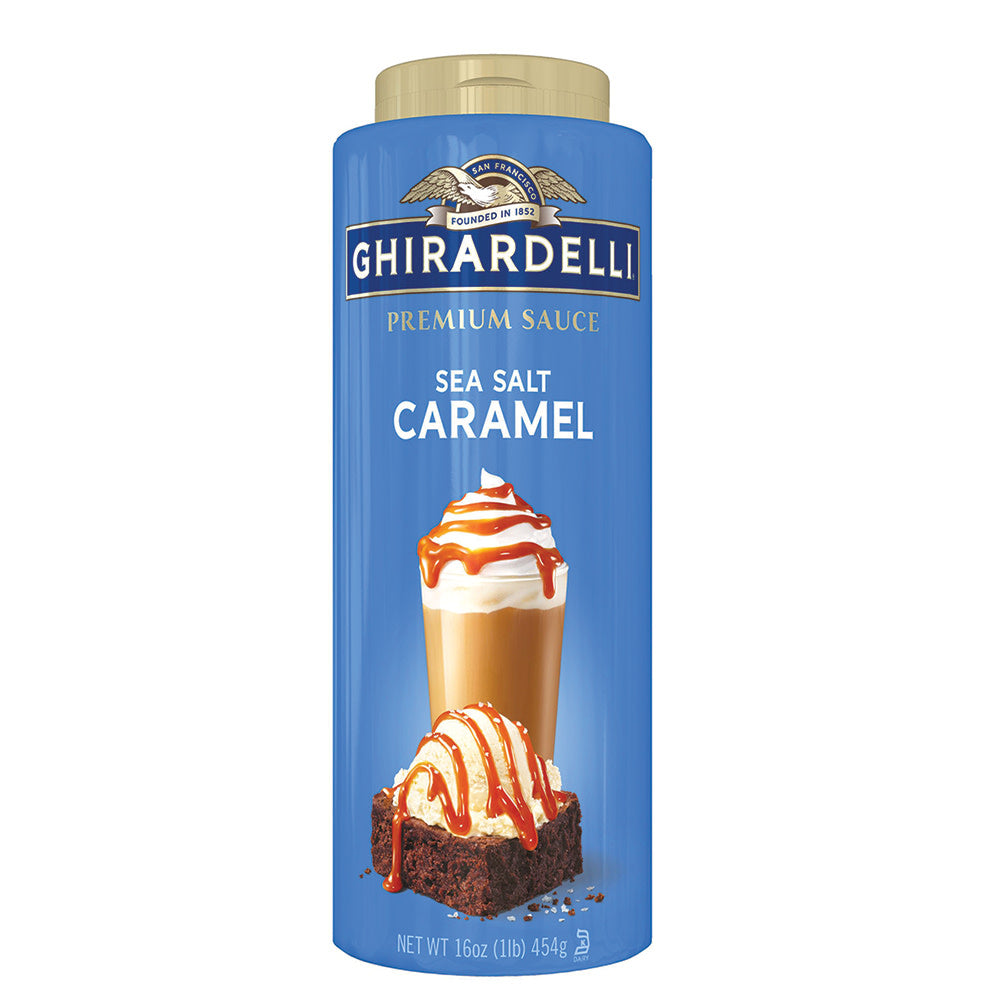 Wholesale Ghirardelli Sea Salt Caramel Sauce 16 Oz Bottle-6ct Case Bulk