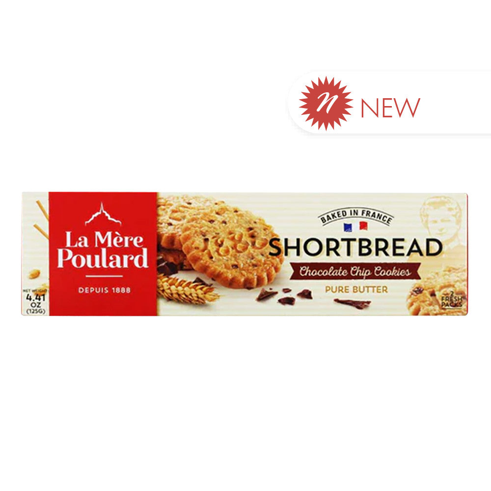 Wholesale La Mere Poulard Pure Butter Chocolate Chip Cookies 4.41 Oz Box-12ct Case Bulk