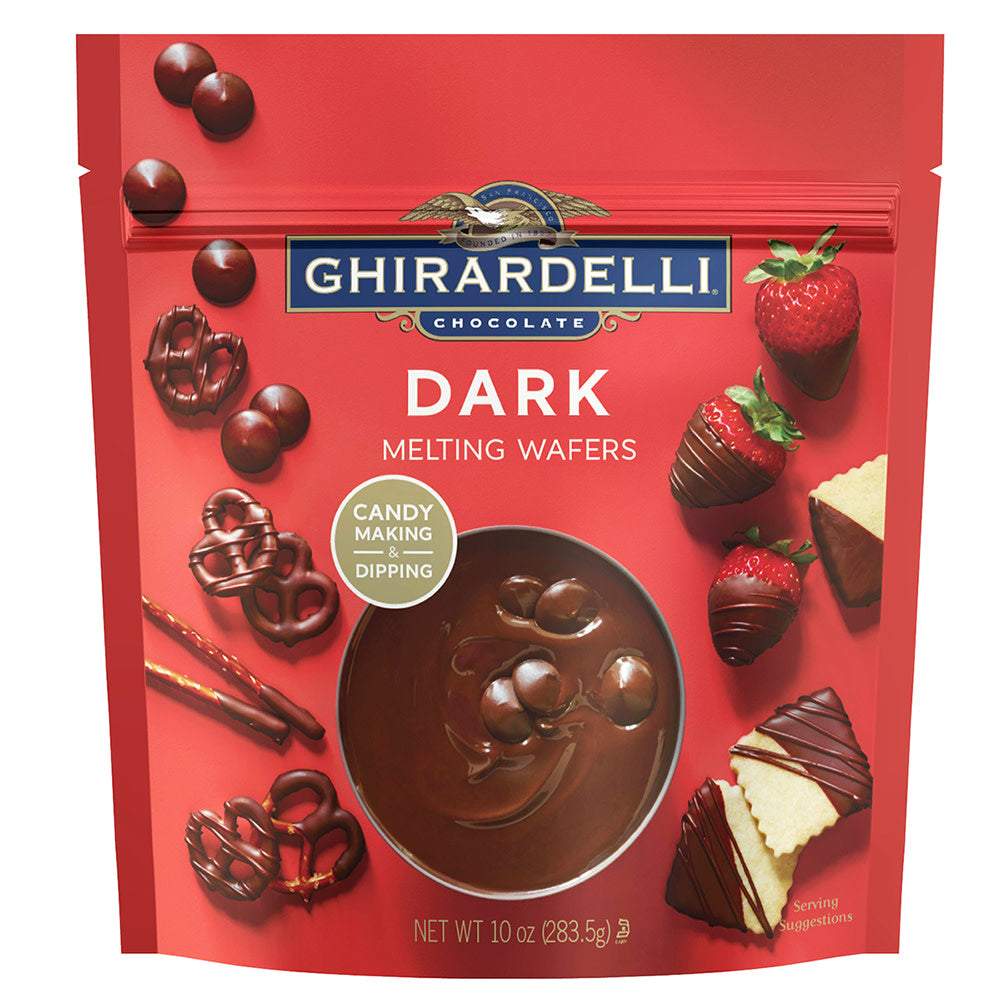 Wholesale Ghirardelli Dark Chocolate Melting Wafers 10 Oz Pouch-6ct Case Bulk