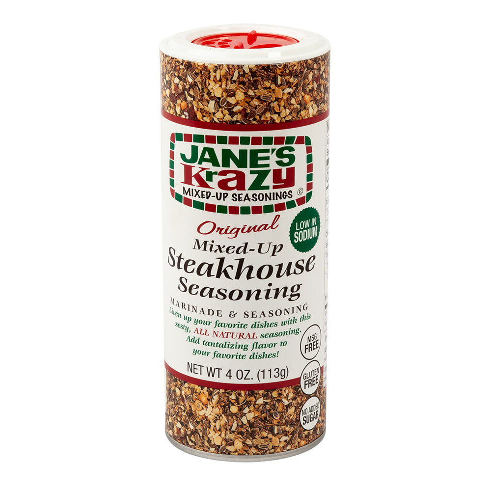 Wholesale Jane'S Krazy Mixed Up Steakhouse Seasoning 4 Oz Shaker-12ct Case Bulk