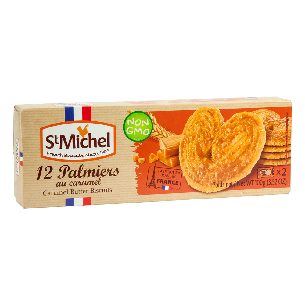 Wholesale St. Michel Caramel Palmiers 3.52 Oz Box- Bulk