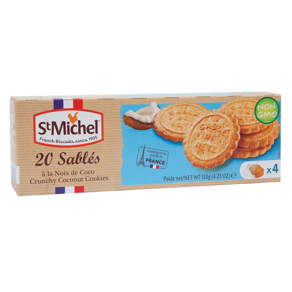 Wholesale St. Michel Coconut Sables 4.23 Oz Box-12ct Case Bulk