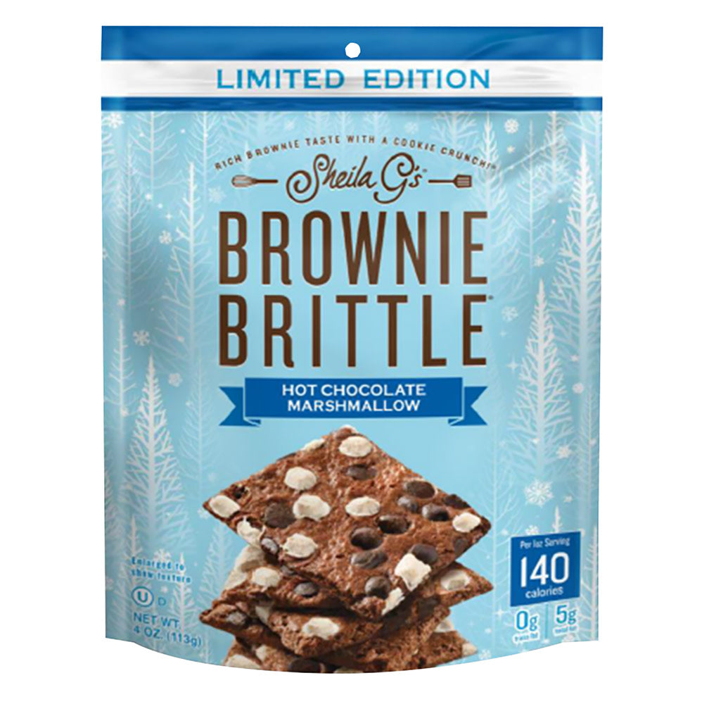 Wholesale Sheila G’S Hot Chocolate Marshmallow Brownie Brittle 4 Oz Bag-6ct Case Bulk