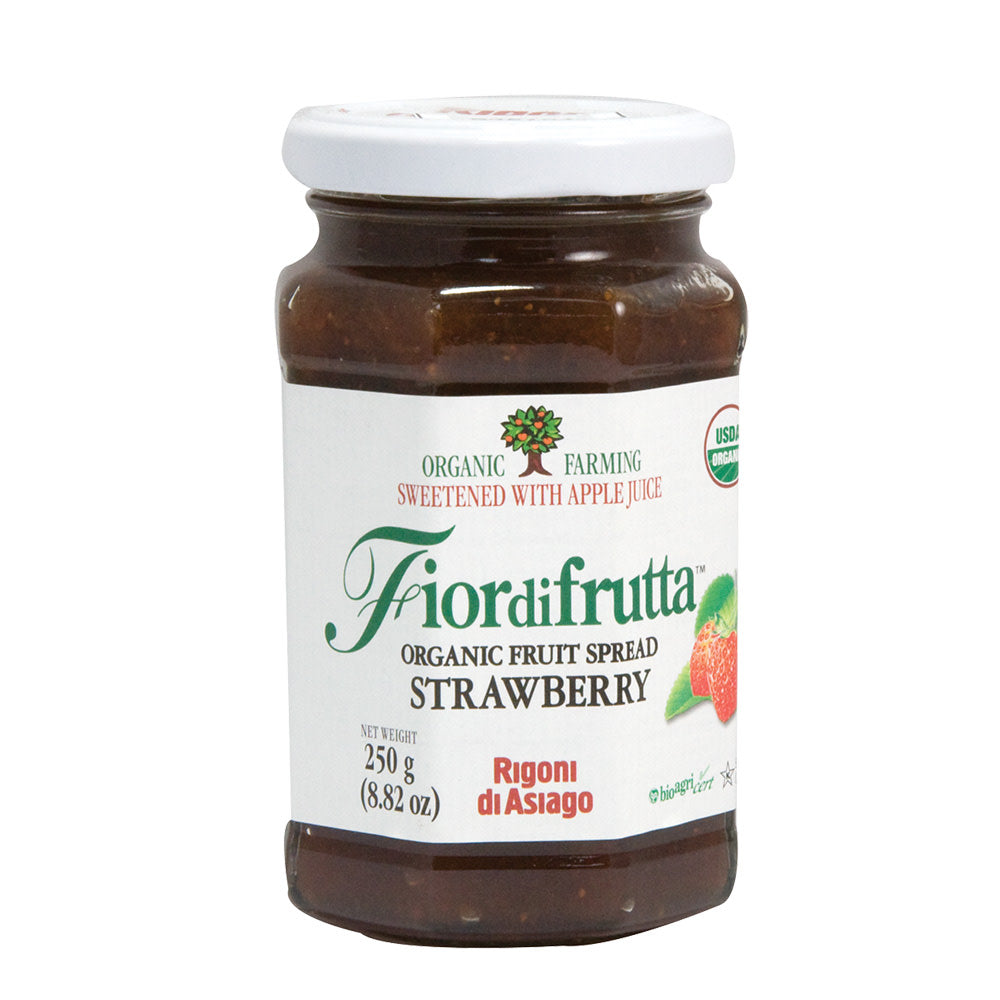 Wholesale Fiordifrutta Organic Strawberry Fruit Spread 8.82 Oz Jar-6ct Case Bulk