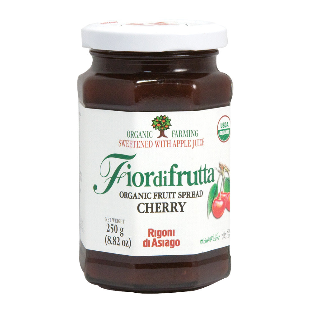 Wholesale Fiordifrutta Organic Cherry Fruit Spread 8.82 Oz Jar-6ct Case Bulk