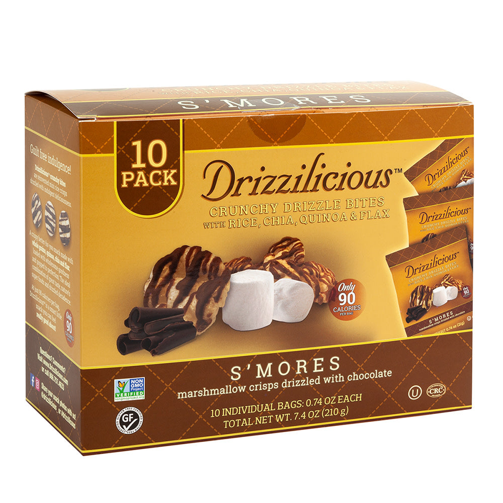 Drizzilicious Drizzle Bite S'Mores 7.4 Oz Bag 10 Ct