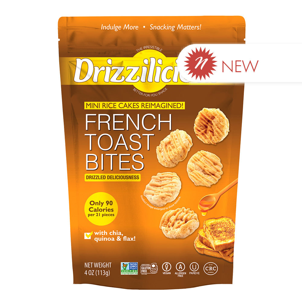 Wholesale Drizzilicious - Drizzle Bites - French Toasted - 4Oz- Bulk